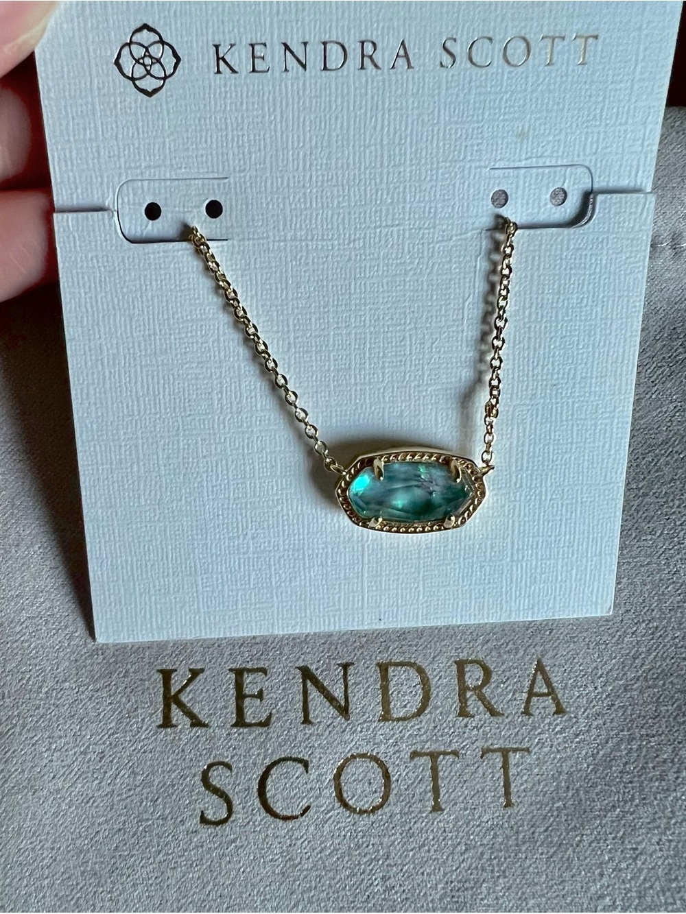NWT Kendra Scott Elisa Abalone Gold Necklace - Picture 3 of 6